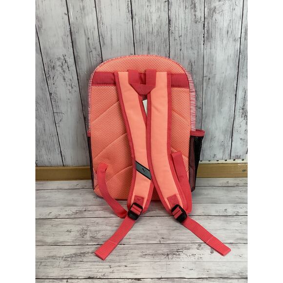 Puma Meridian 2.0 Backpack Side Mesh Pockets Peach Red Padded Straps Reinforced - Picture 3 of 3